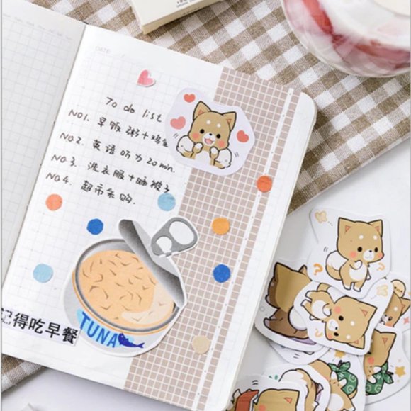 Kawaii Shiba Inu Stickers - Picture 6 of 10